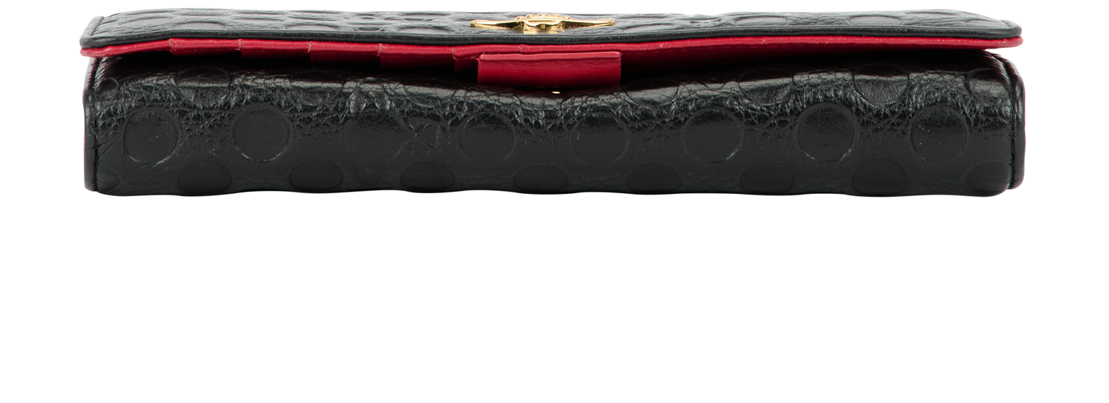 Vivienne Westwood Embossed Continental Wallet, &pound;50, Handbags, Black, Leather, Top view